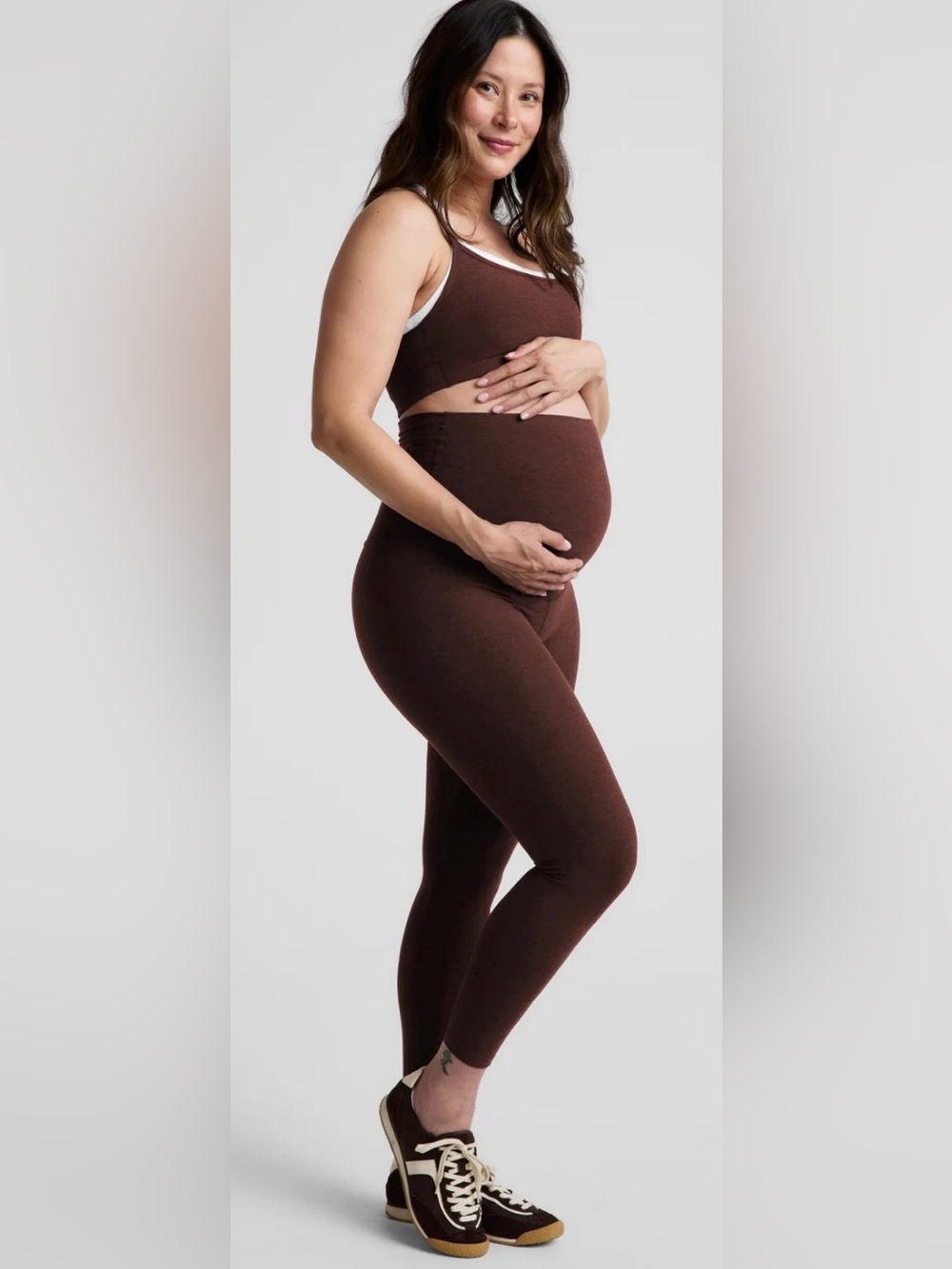 Beyond Yoga Love the Bump Midi Maternity Leggings with pocket
